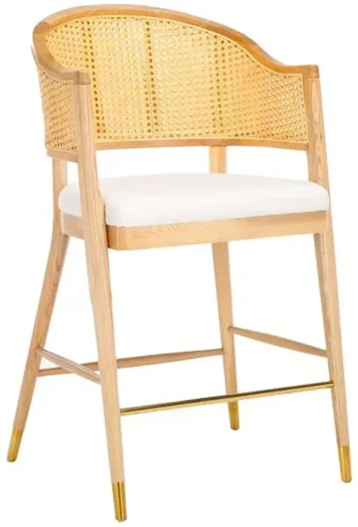 Ilaria Rattan Barstool - Brown