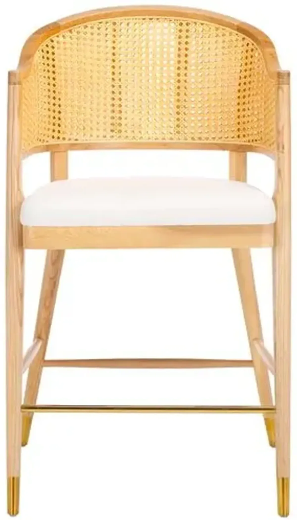 Ilaria Rattan Barstool - Brown