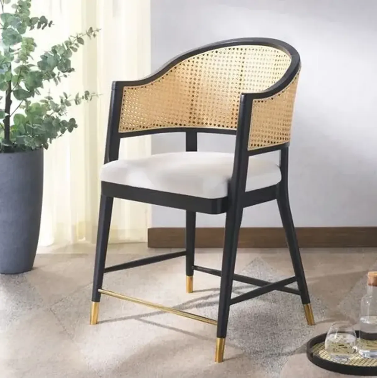 Ilaria Rattan Counter Stool