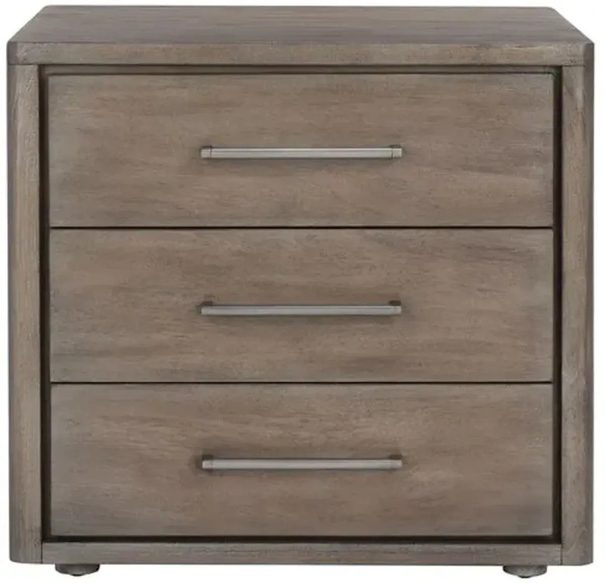 Kassandris 3 Drawer Wood Nightstand