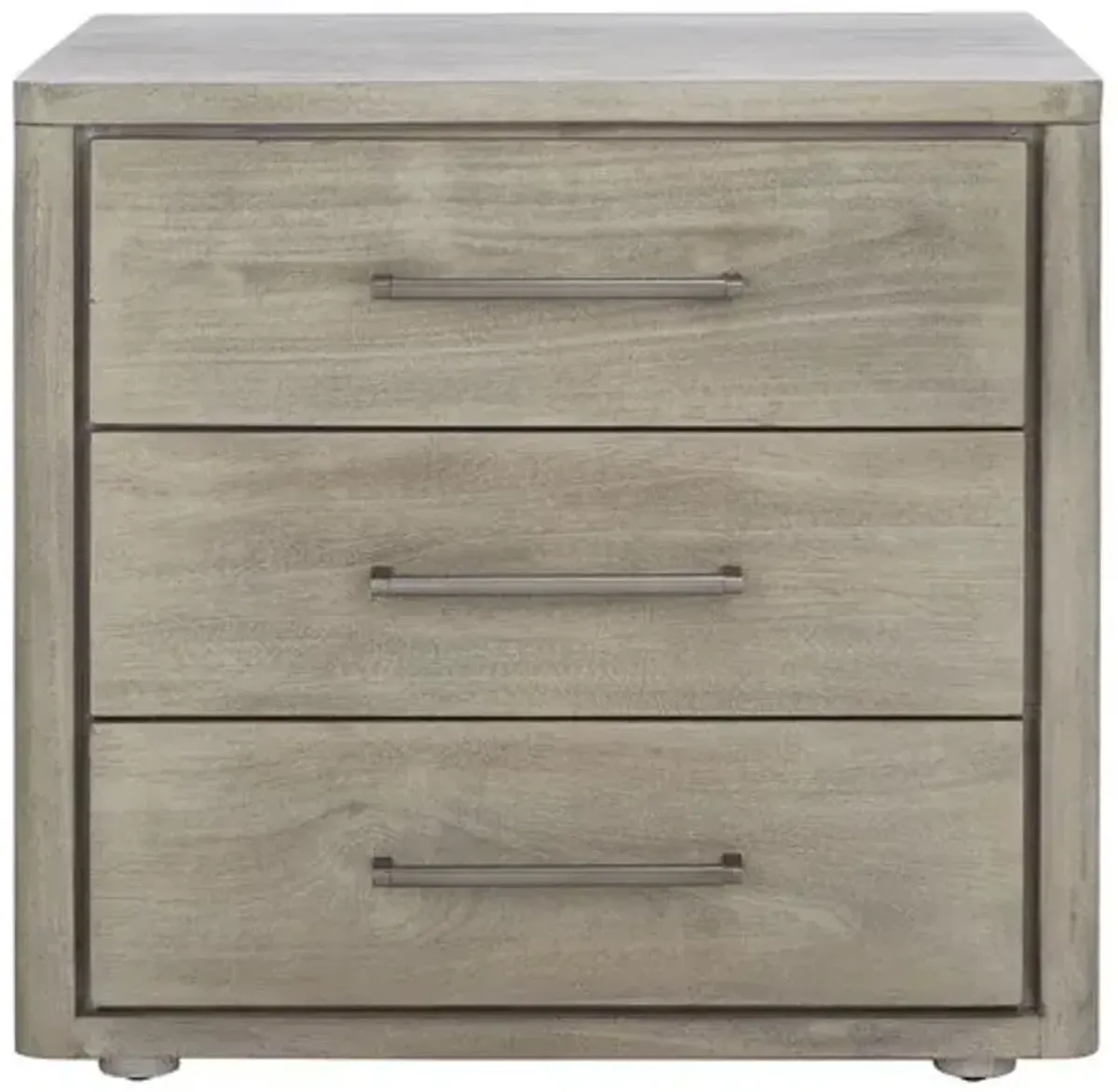 Kassandris 3 Drawer Wood Nightstand