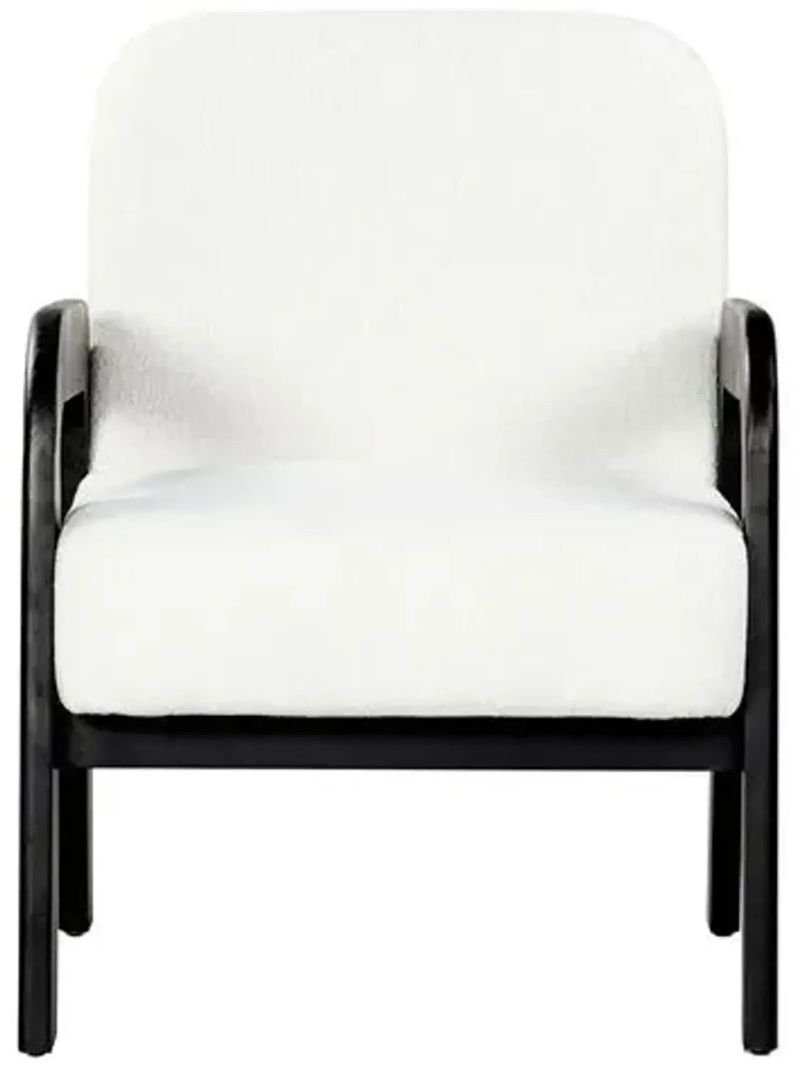 Nerissa Boucle Accent Chair - Ivory/Black - Multi, Comfortable, Durable