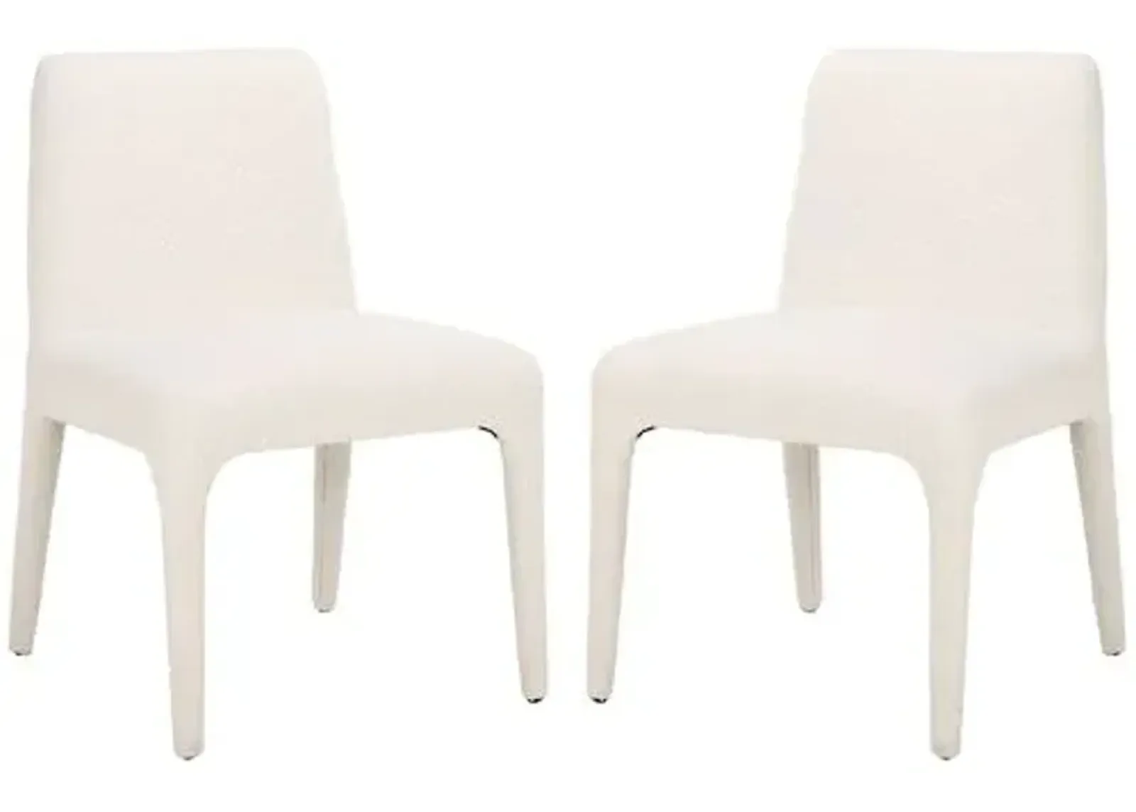 Ryker Boucle Dining Chair - Ivory - White