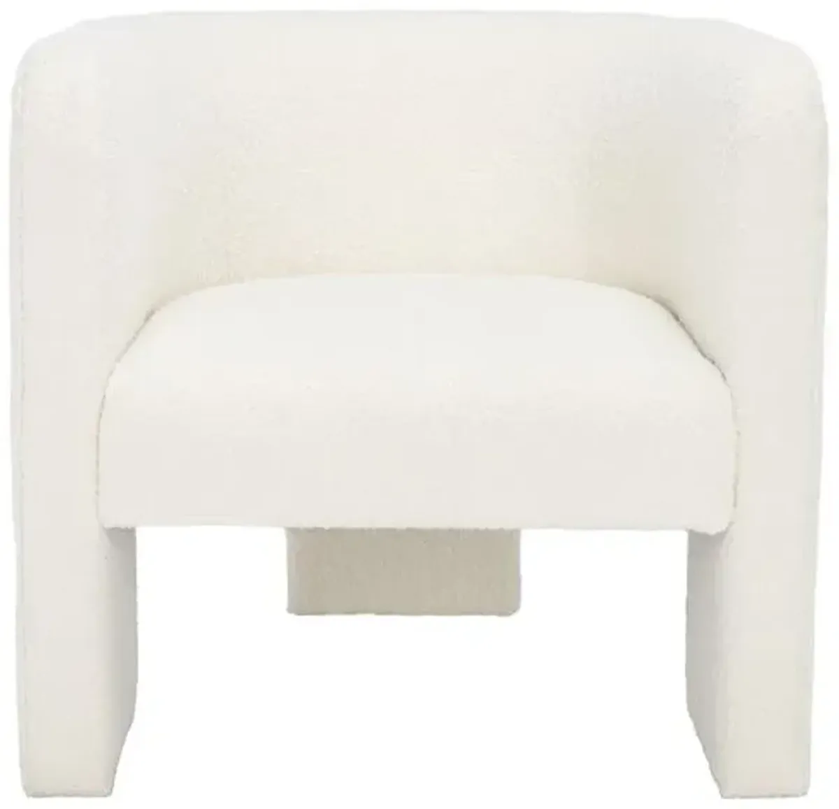 Ursulina 3-Leg Accent Chair - Ivory, Comfortable, Durable