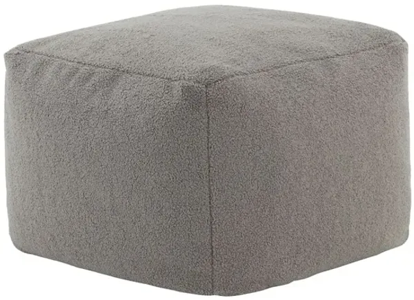 Adira Faux Lambs Wool Pouf