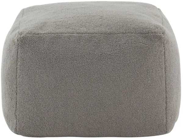 Adira Faux Lambs Wool Pouf
