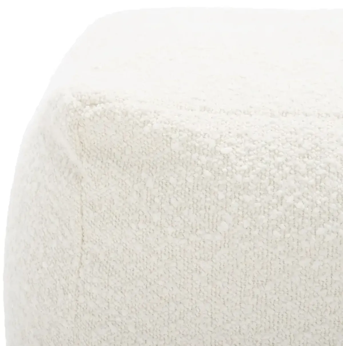 Adira Faux Lambs Wool Pouf