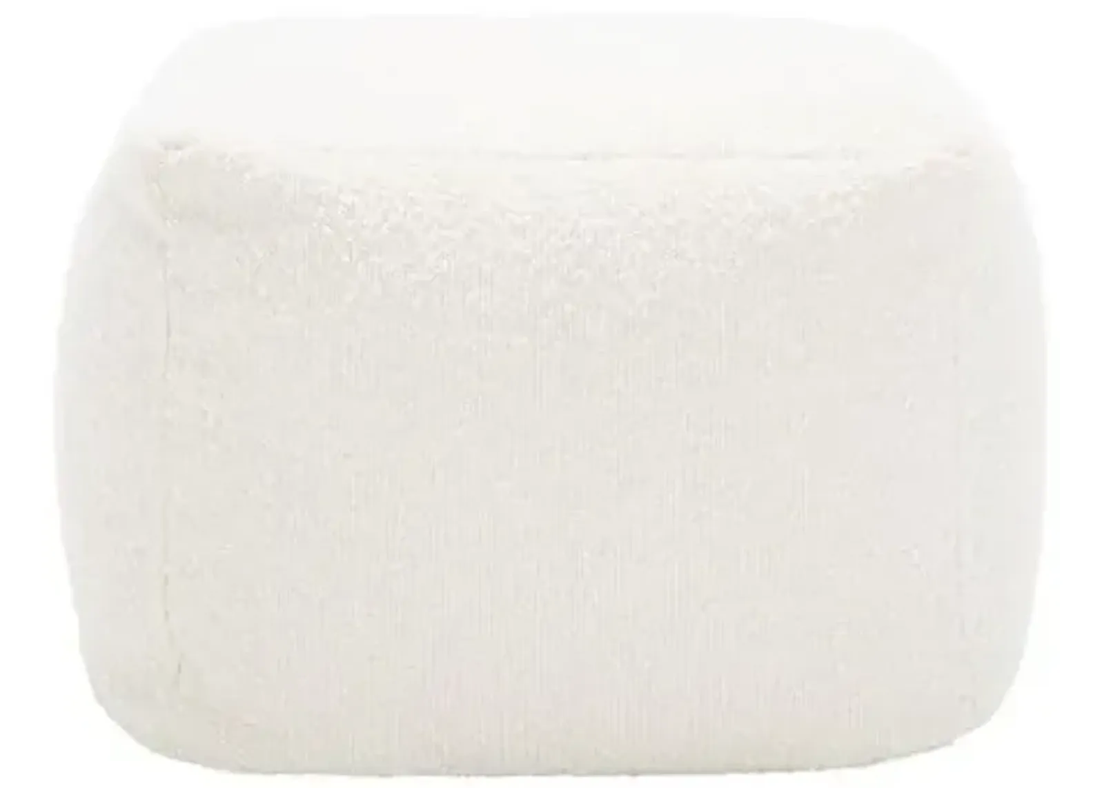 Adira Boucle Pouf - Ivory