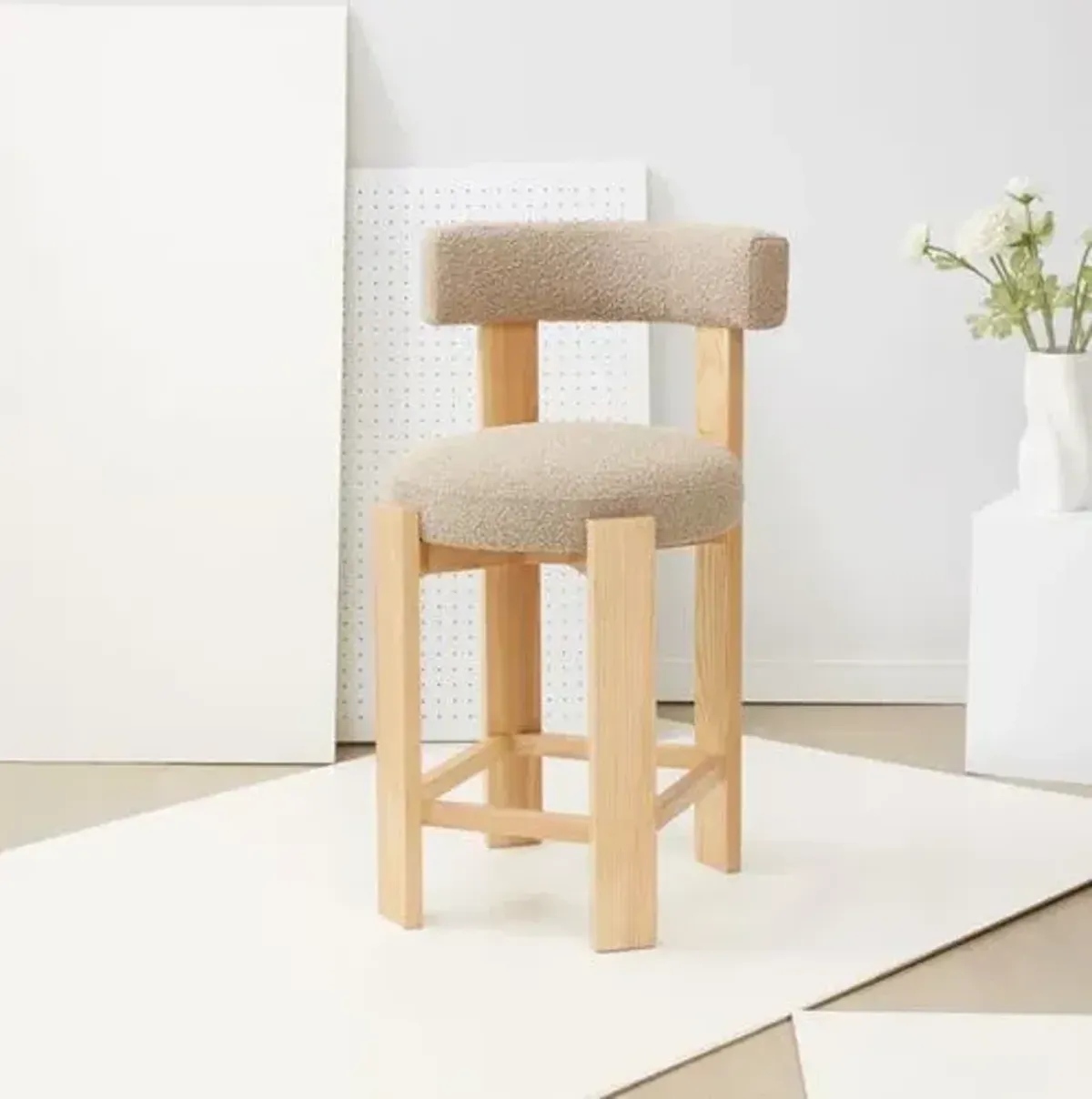 Blythe Boucle Counter Stool