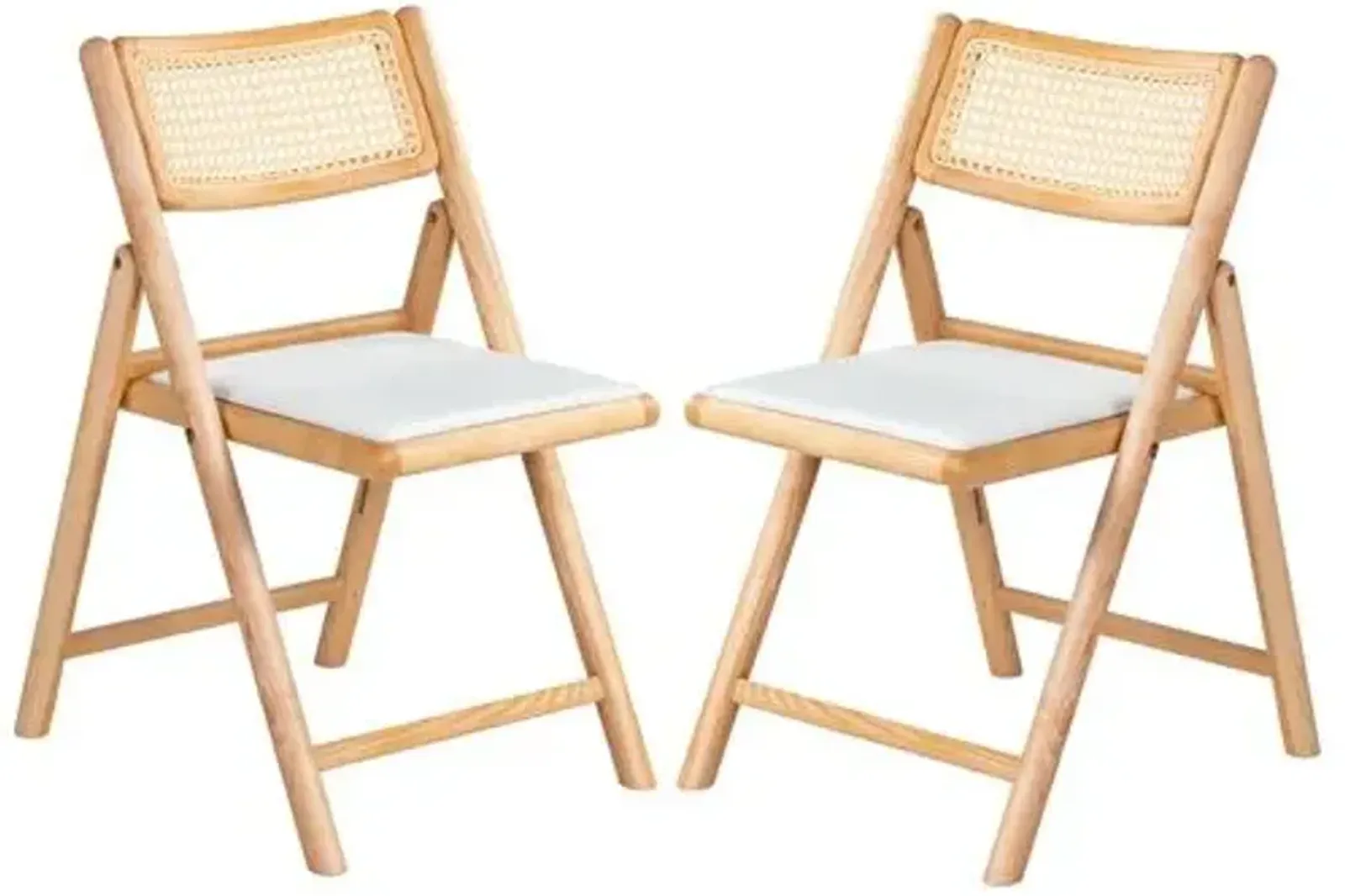 Set of 2 Giada Folding Dining Chairs - White