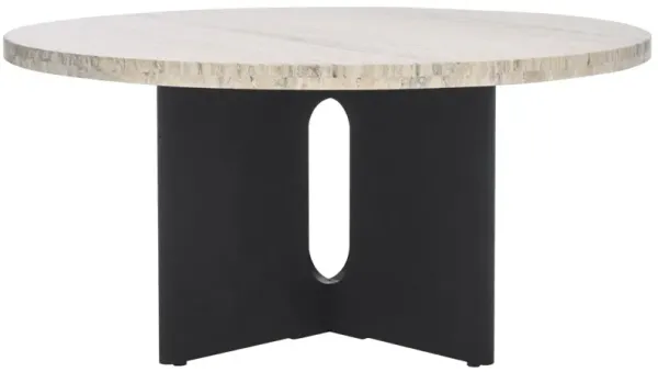 Junia Travertine Coffee Table