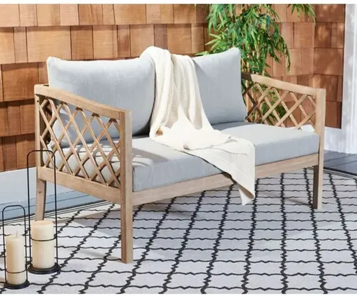 Soren Outdoor Sofa - Brown/Light Grey