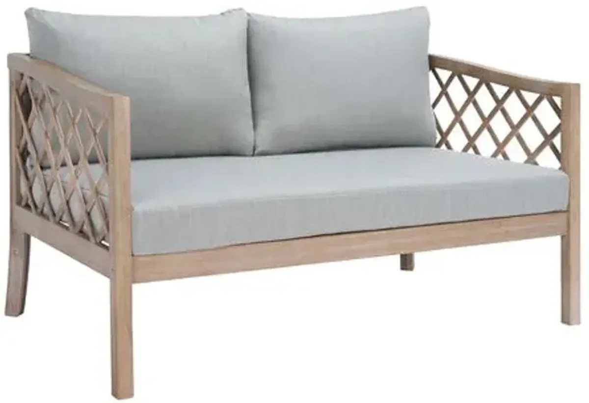 Soren Outdoor Sofa - Brown/Light Grey