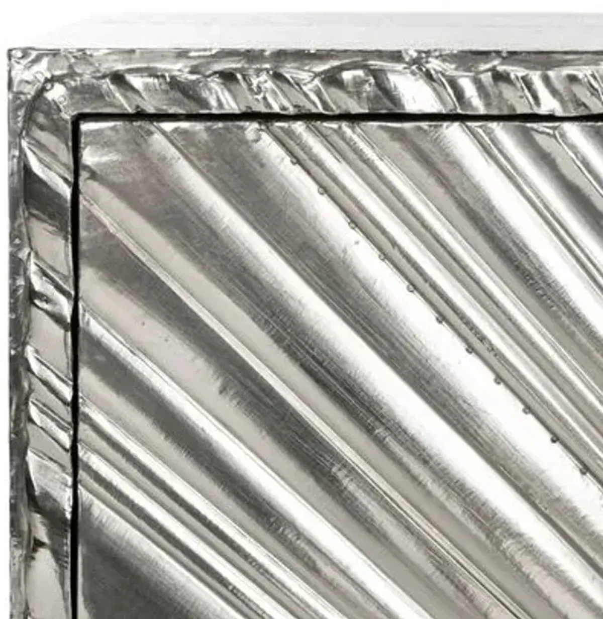 Nerina Sunburst 3-Door Sideboard - Silver