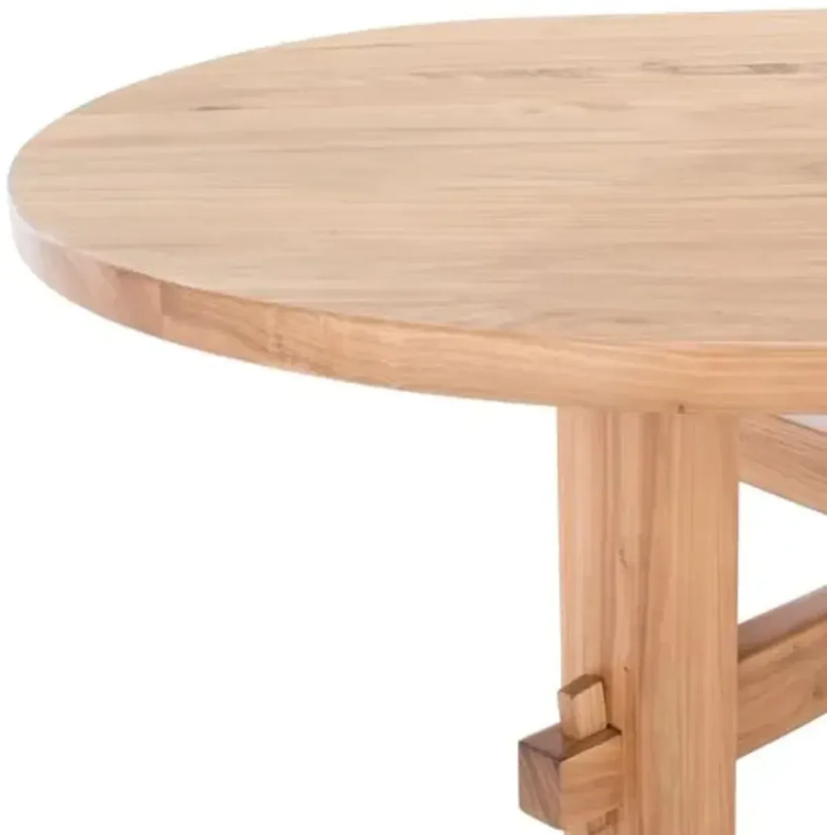 Persephone Elm Wood Coffee Table - Natural - Brown