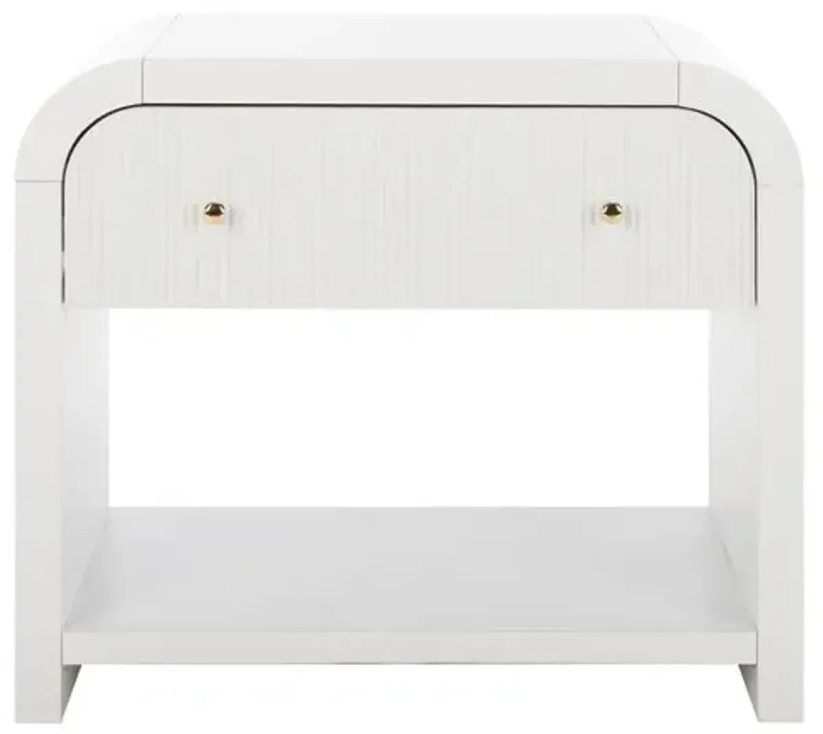 Tansy 1-Drawer Curved Nightstand