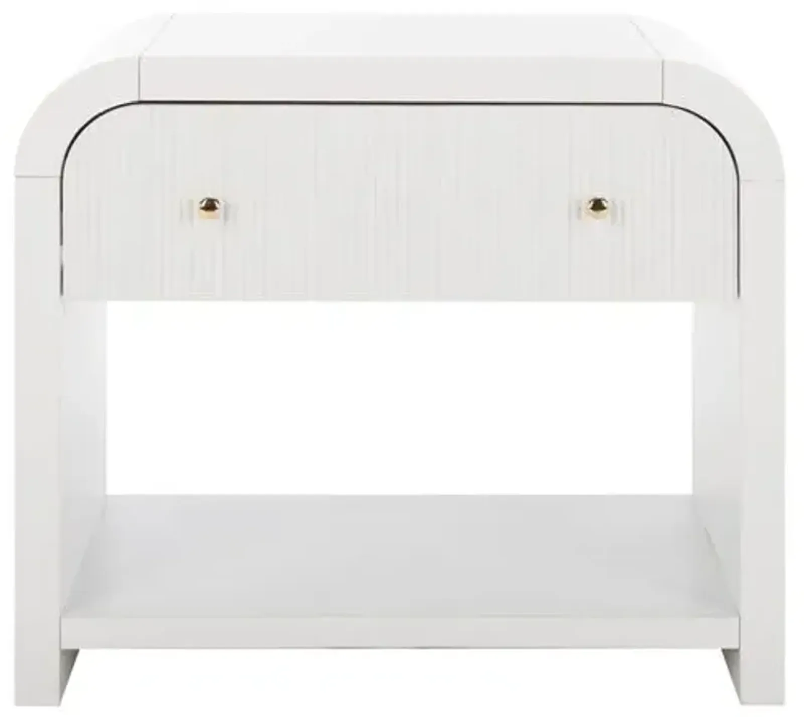 Tansy 1-Drawer Curved Nightstand