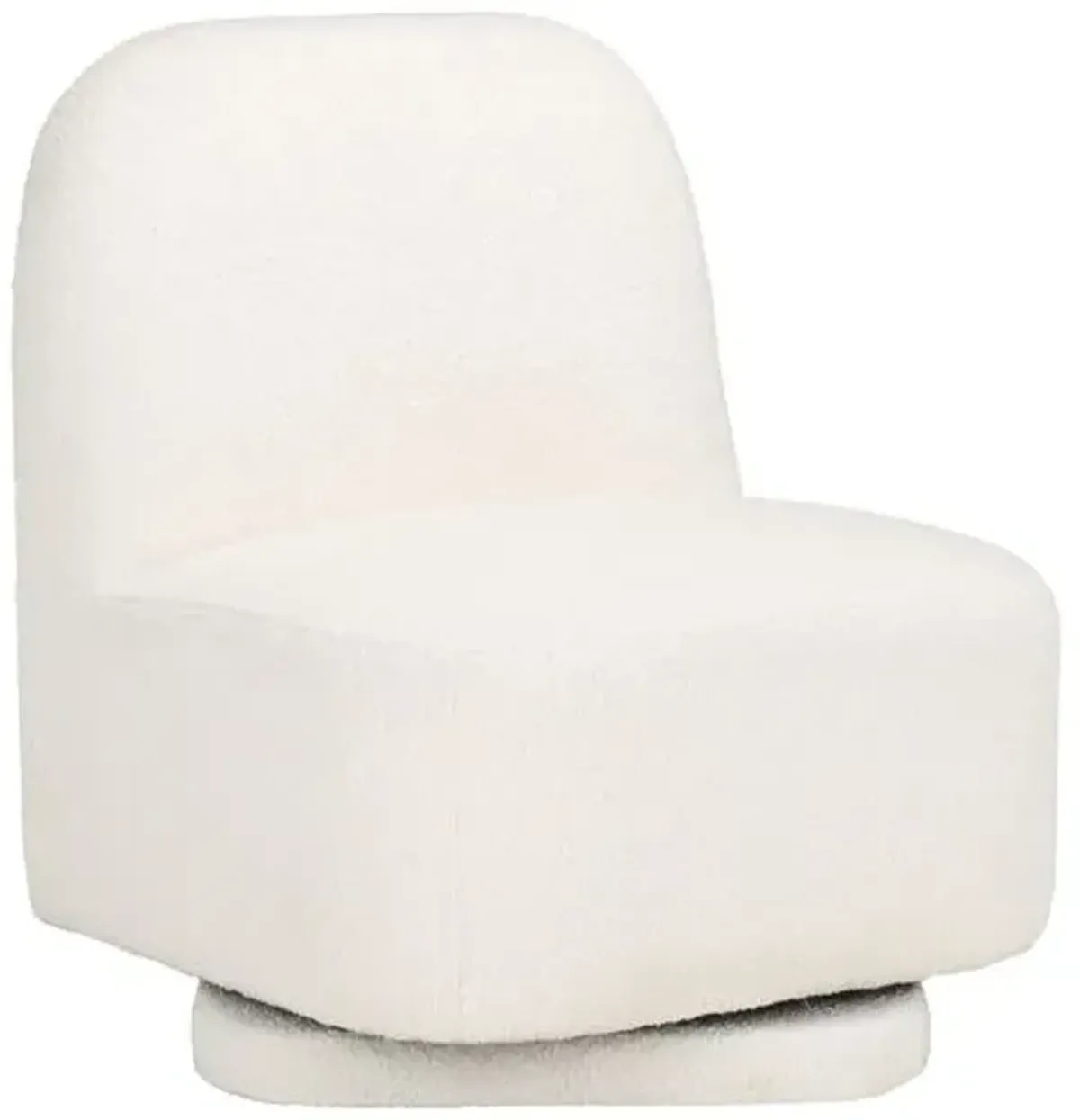 Thorne Boucle Swivel Chair - Ivory