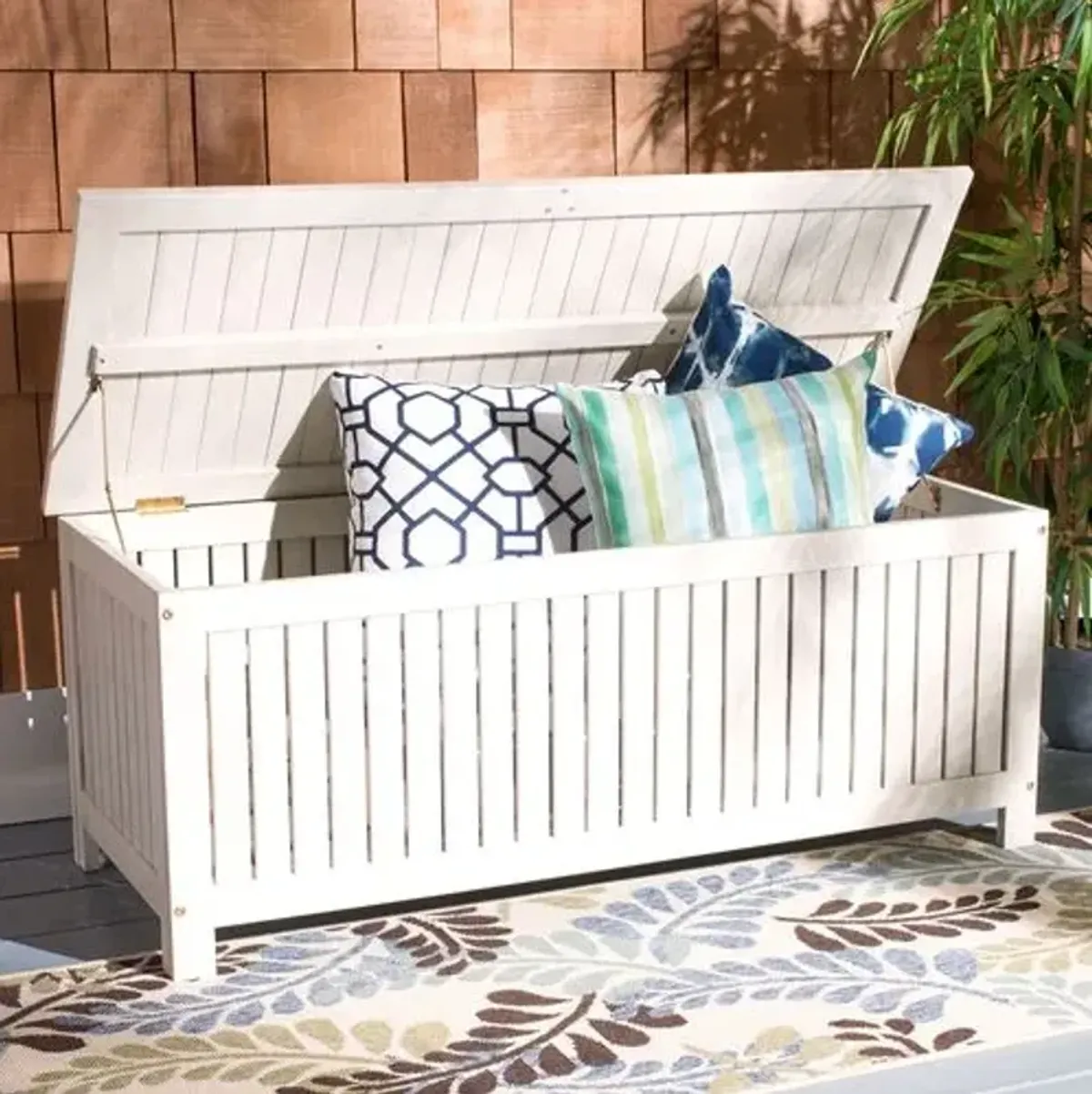 Torin Outdoor Storage Cushion Box - White