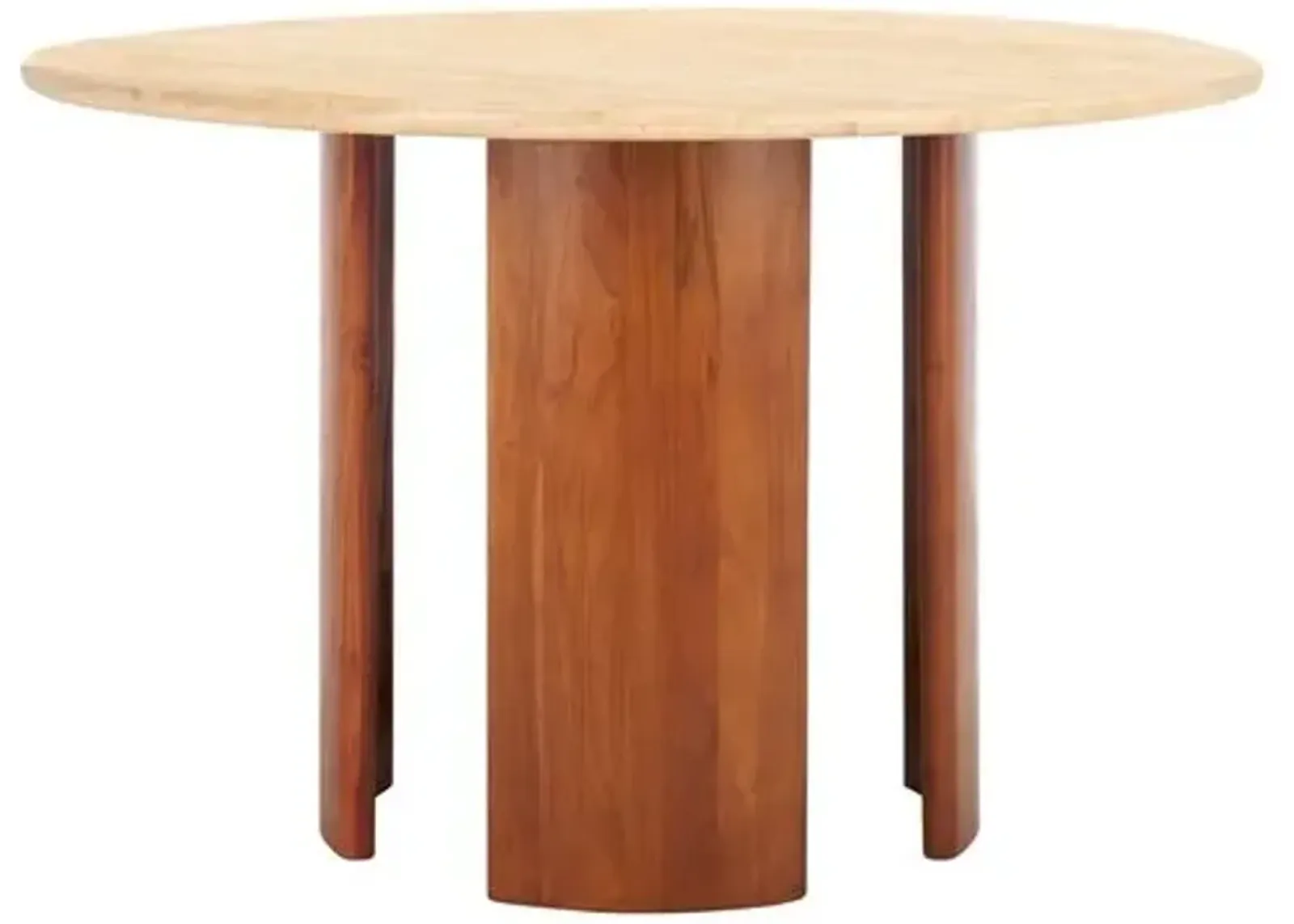 Vivienne Travertine Dining Table - Natural/Travertine