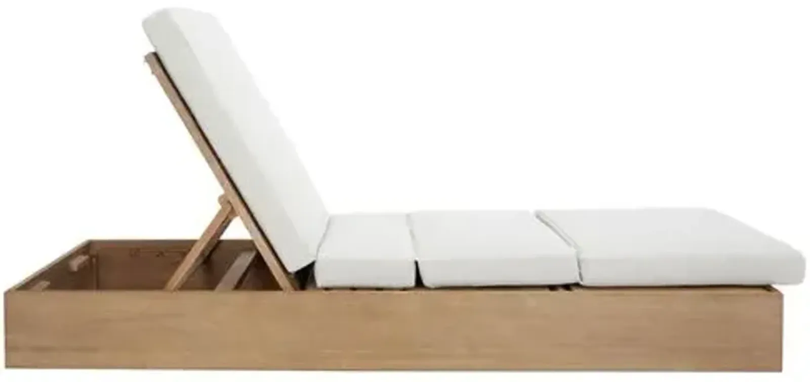 Ulric Outdoor Chaise Lounge - White - Comfortable, Sturdy, Stylish