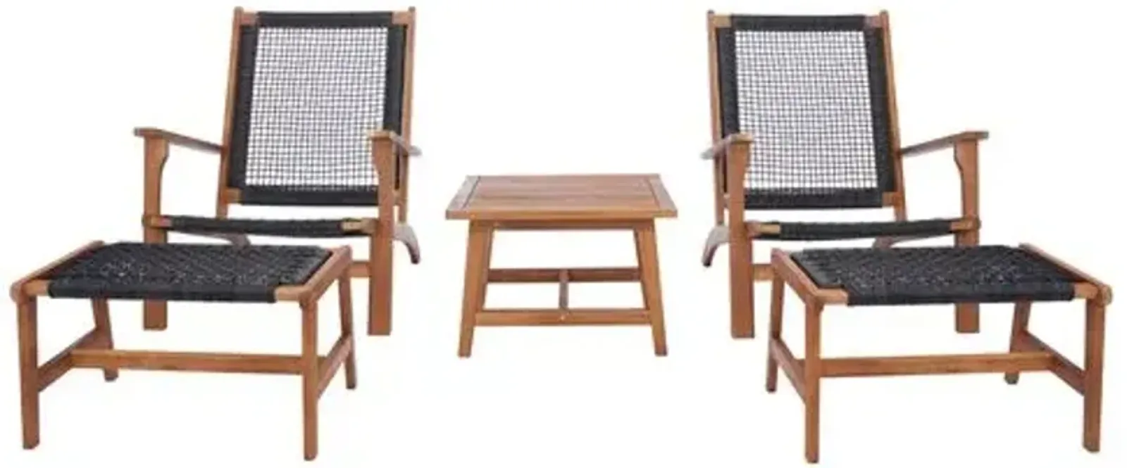 Ulysses 5-Pc Outdoor Chair Lounge Set - Multi