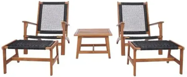 Ulysses 5-Pc Outdoor Chair Lounge Set - Multi