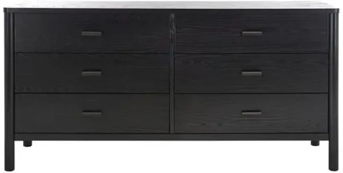 Una Wood Dresser - Black