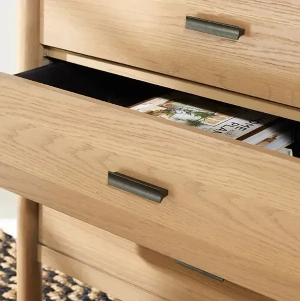 Una Wood 6-Drawer Dresser - Brown