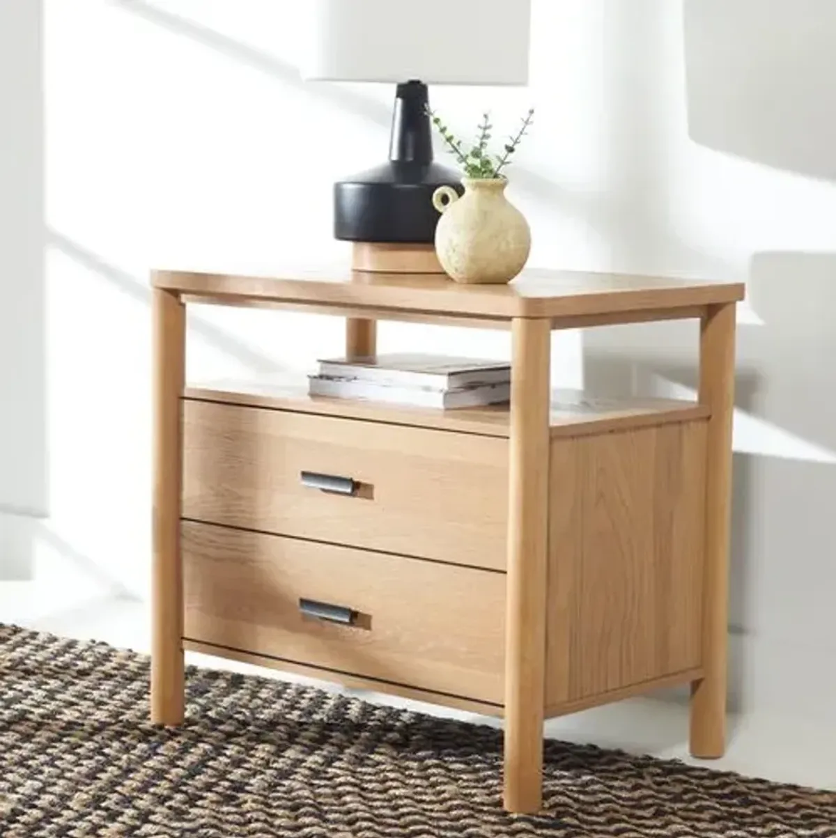 Una Wood Nightstand