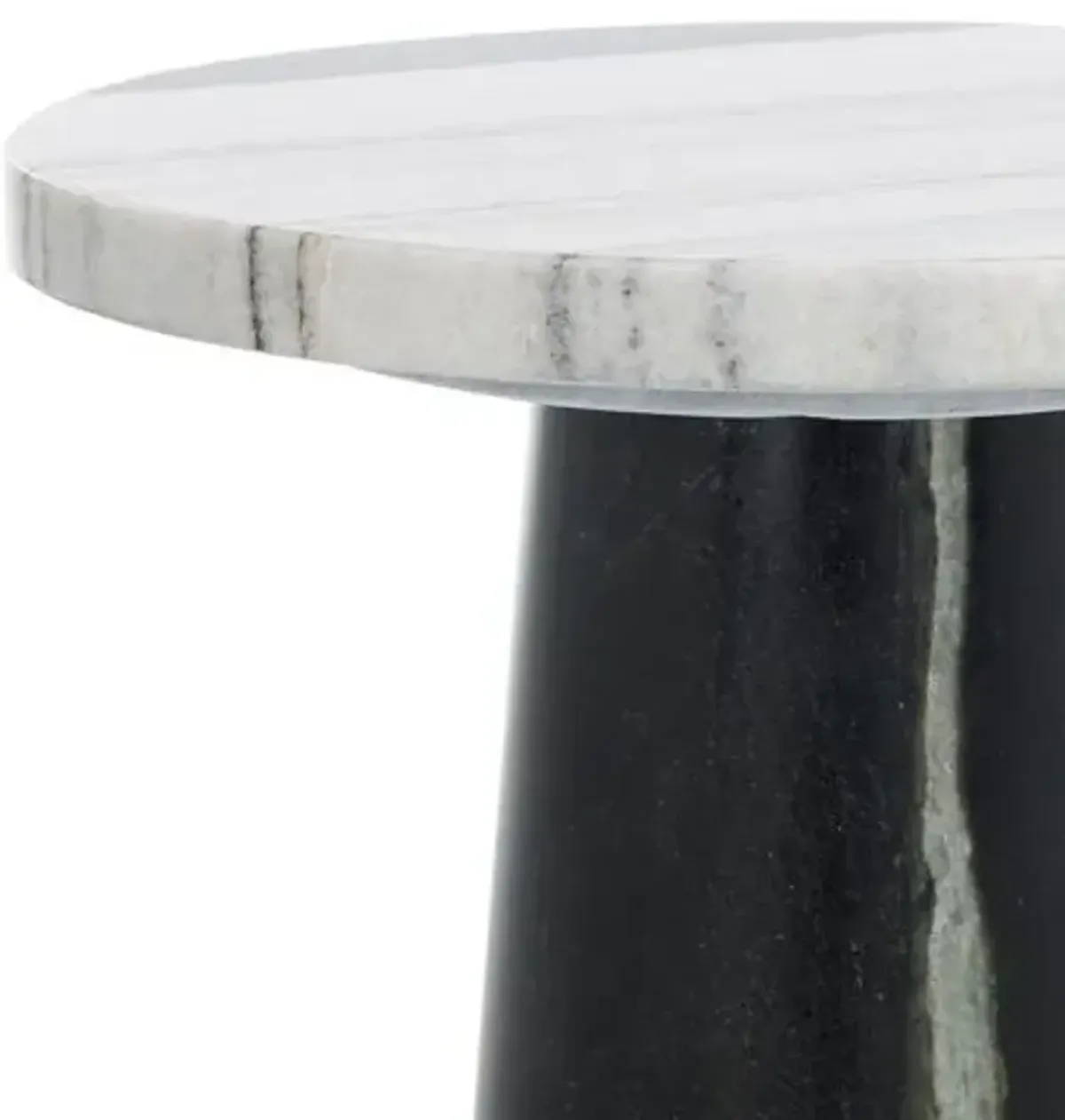 Kedra Round Marble Accent Table - Multi - 17.5Hx10Wx10D in