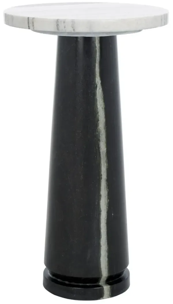 Kedra Round Marble Accent Table