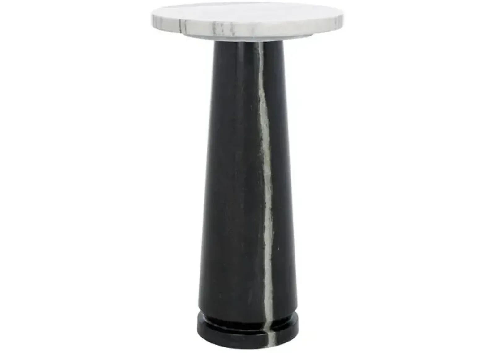 Kedra Round Marble Accent Table - Multi - 17.5Hx10Wx10D in