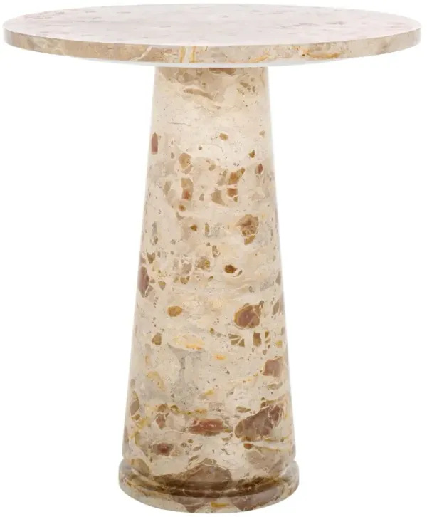 Kedra Tall Marble Accent Table