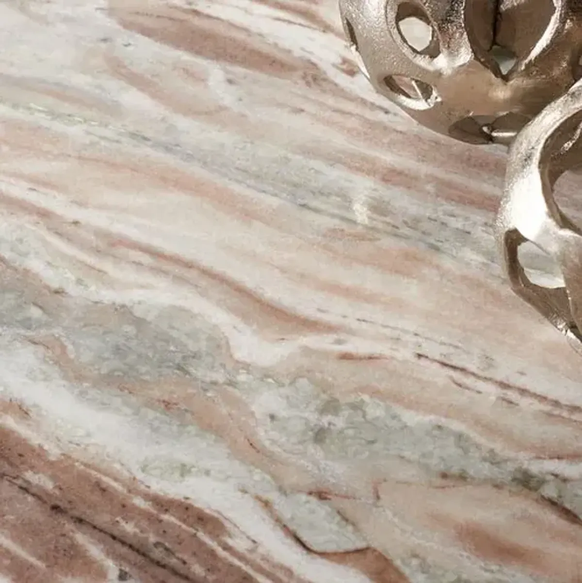 Kedra Tall Marble Accent Table - White - 23.5Hx20.5Wx20.5D in