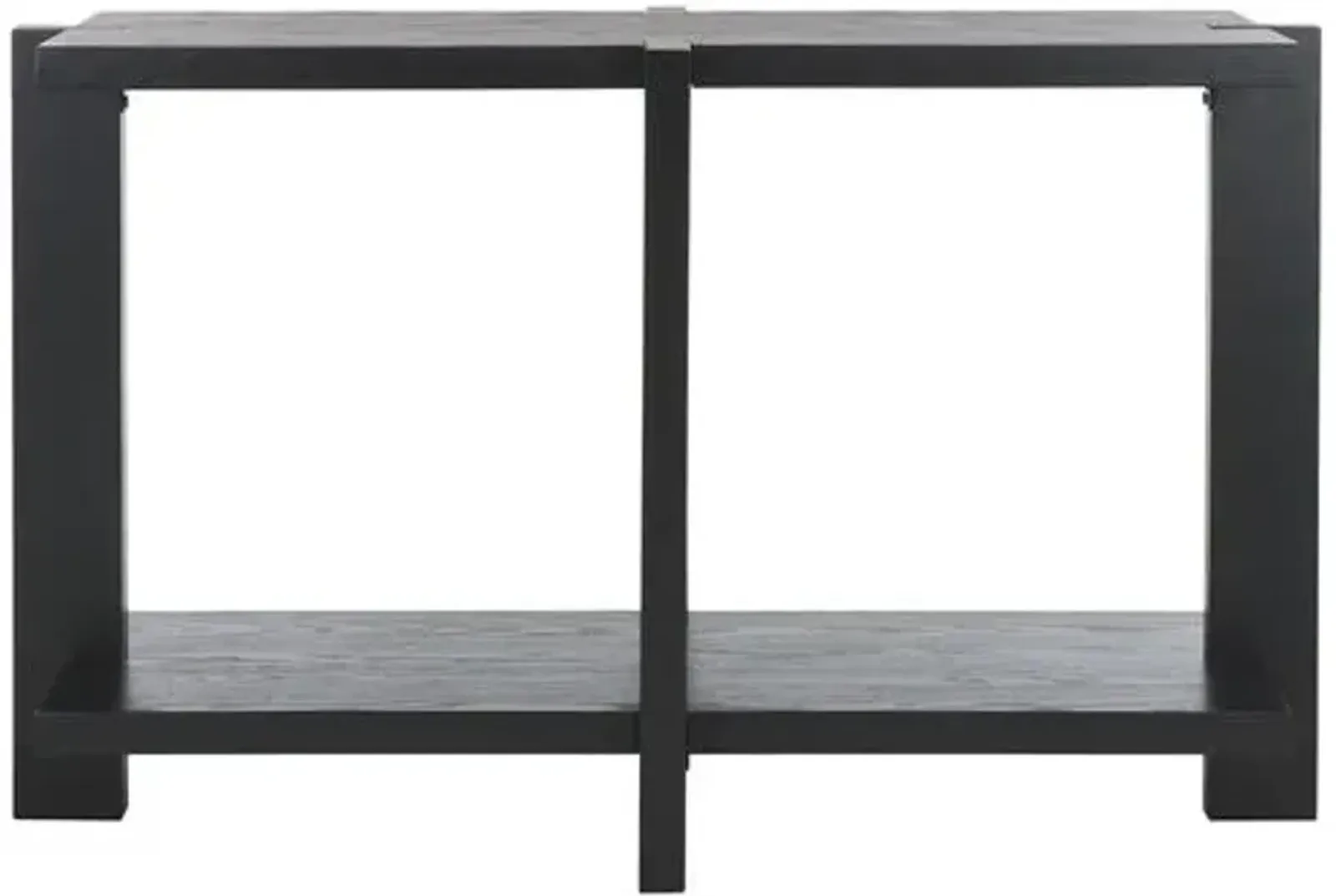 Vespera Rectangle Wood Console Table - Black