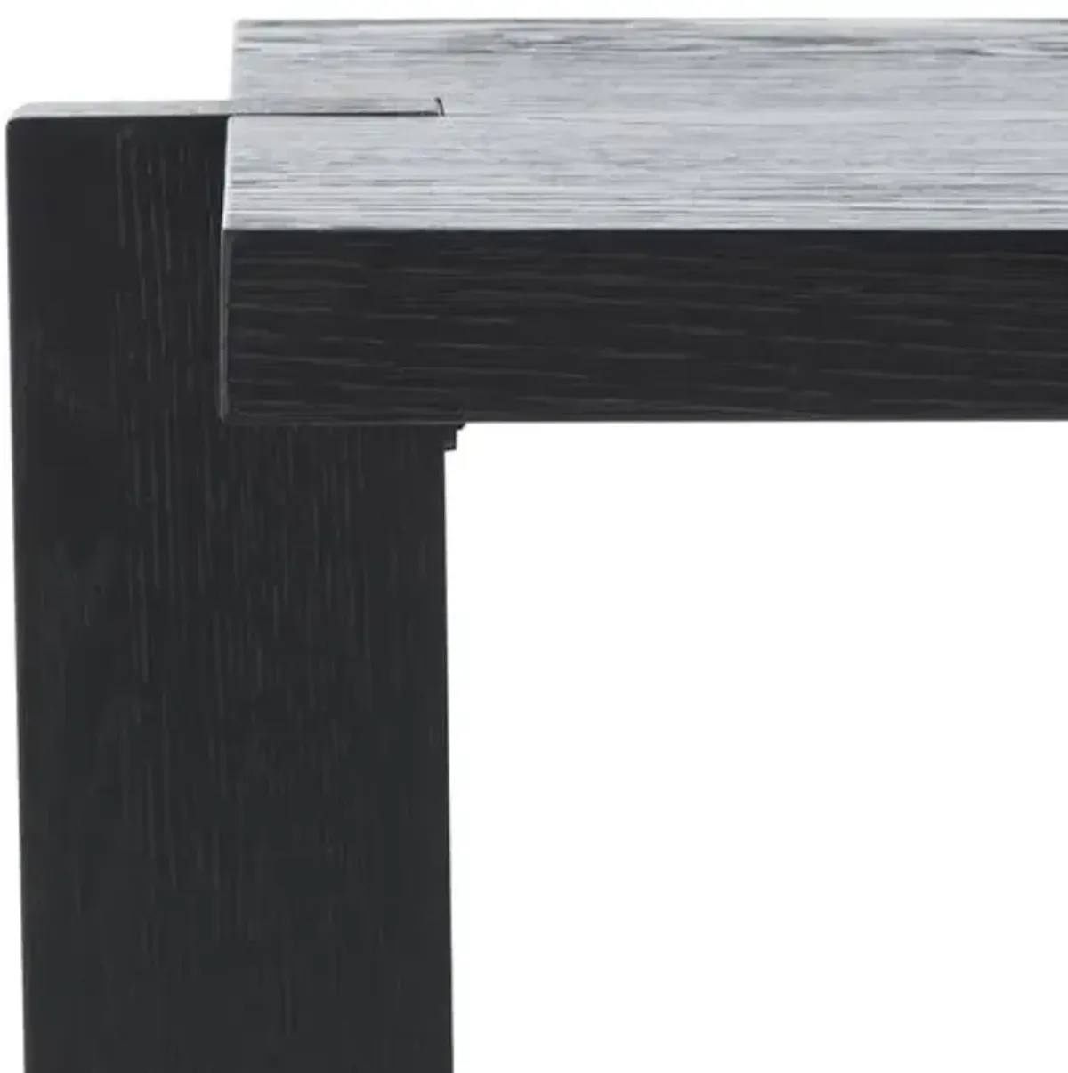 Vespera Square Wood Accent Table - Black - 22Hx24Wx24D in