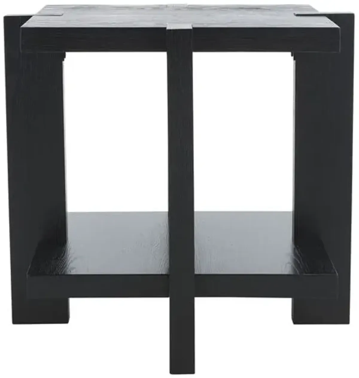 Vespera Sq Wood Accent Table - Black - 22Hx24Wx24D in