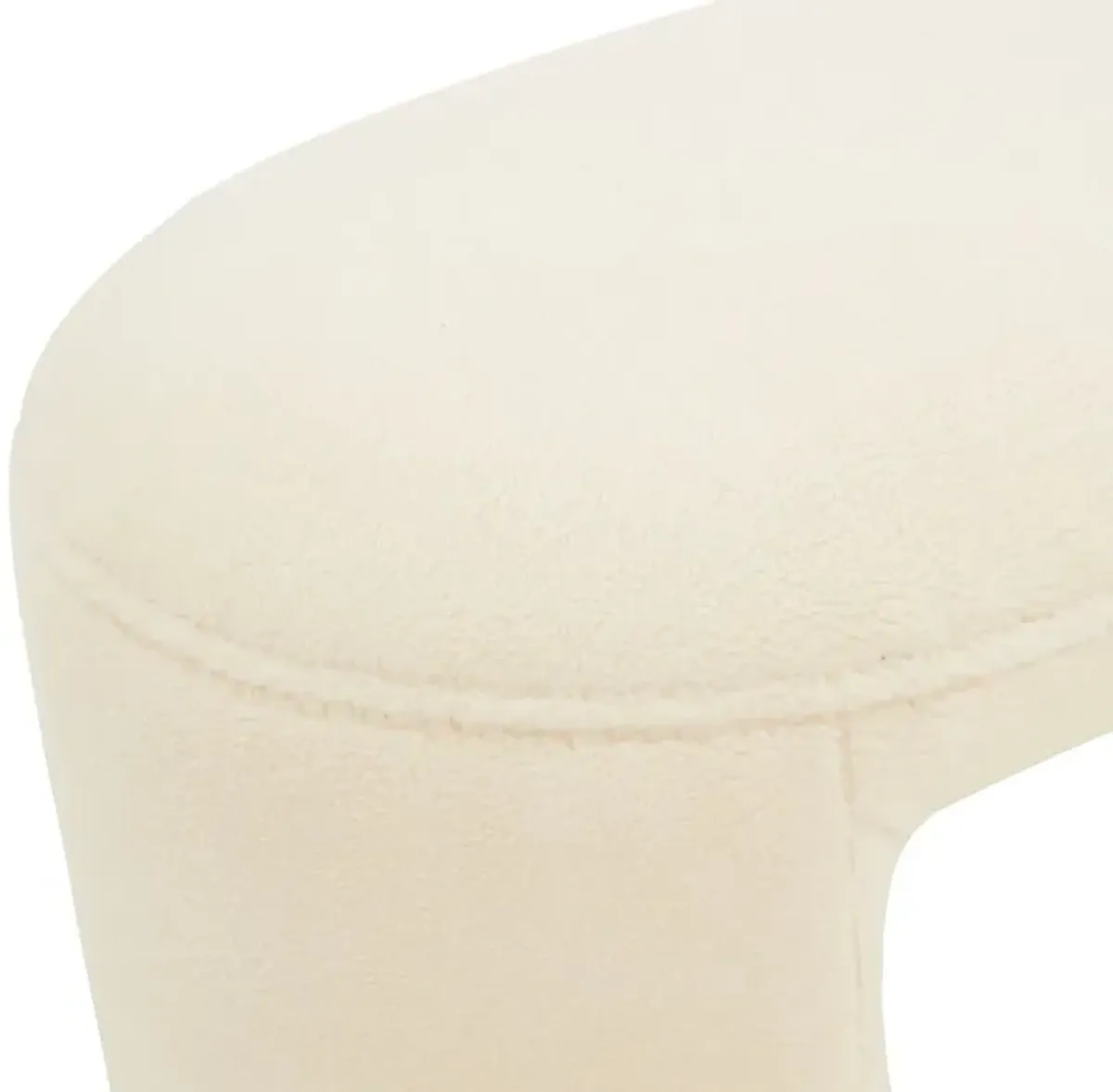 Lysta Faux Shearling Bench