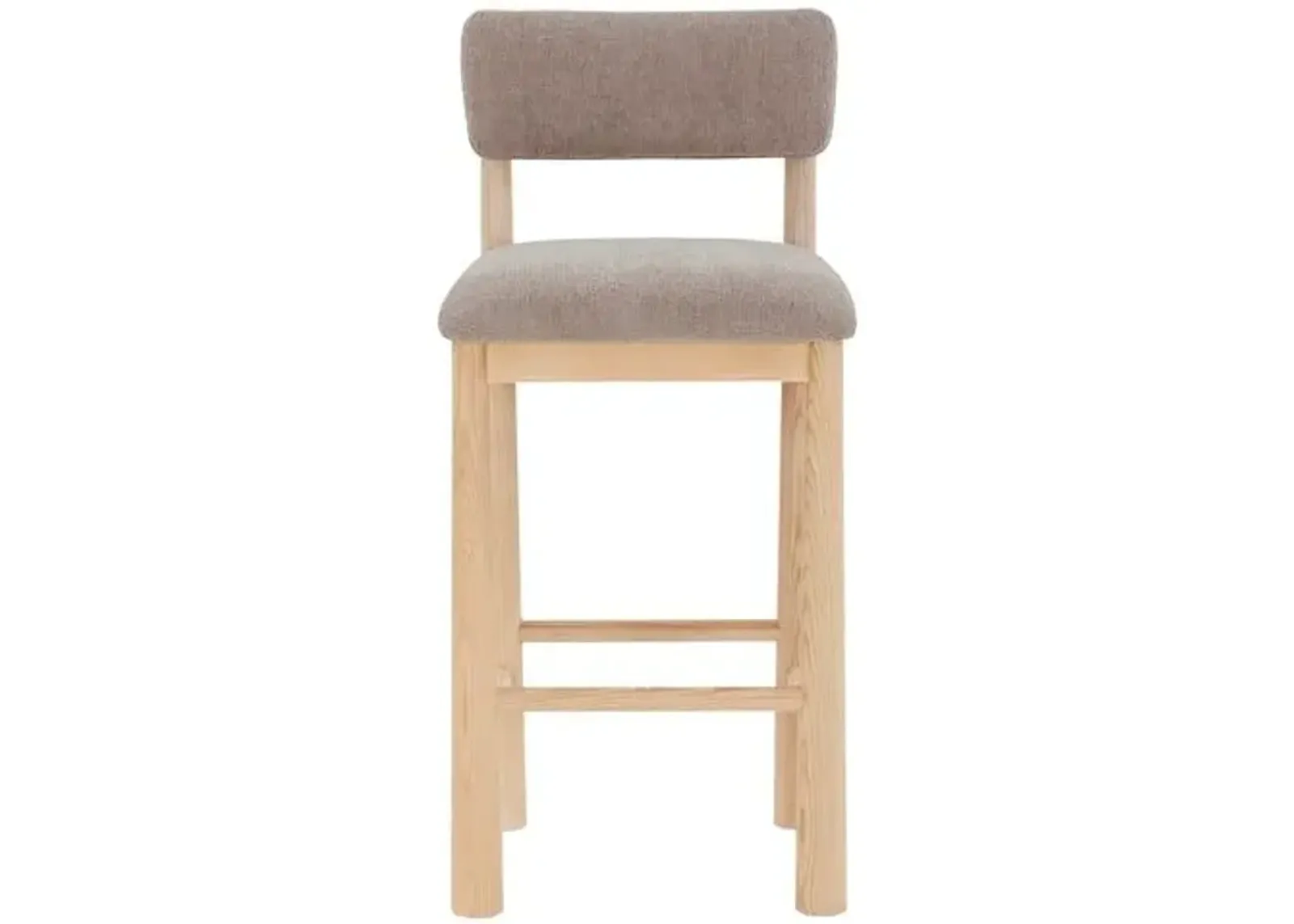 Wrenley Boucle Barstool - Brown