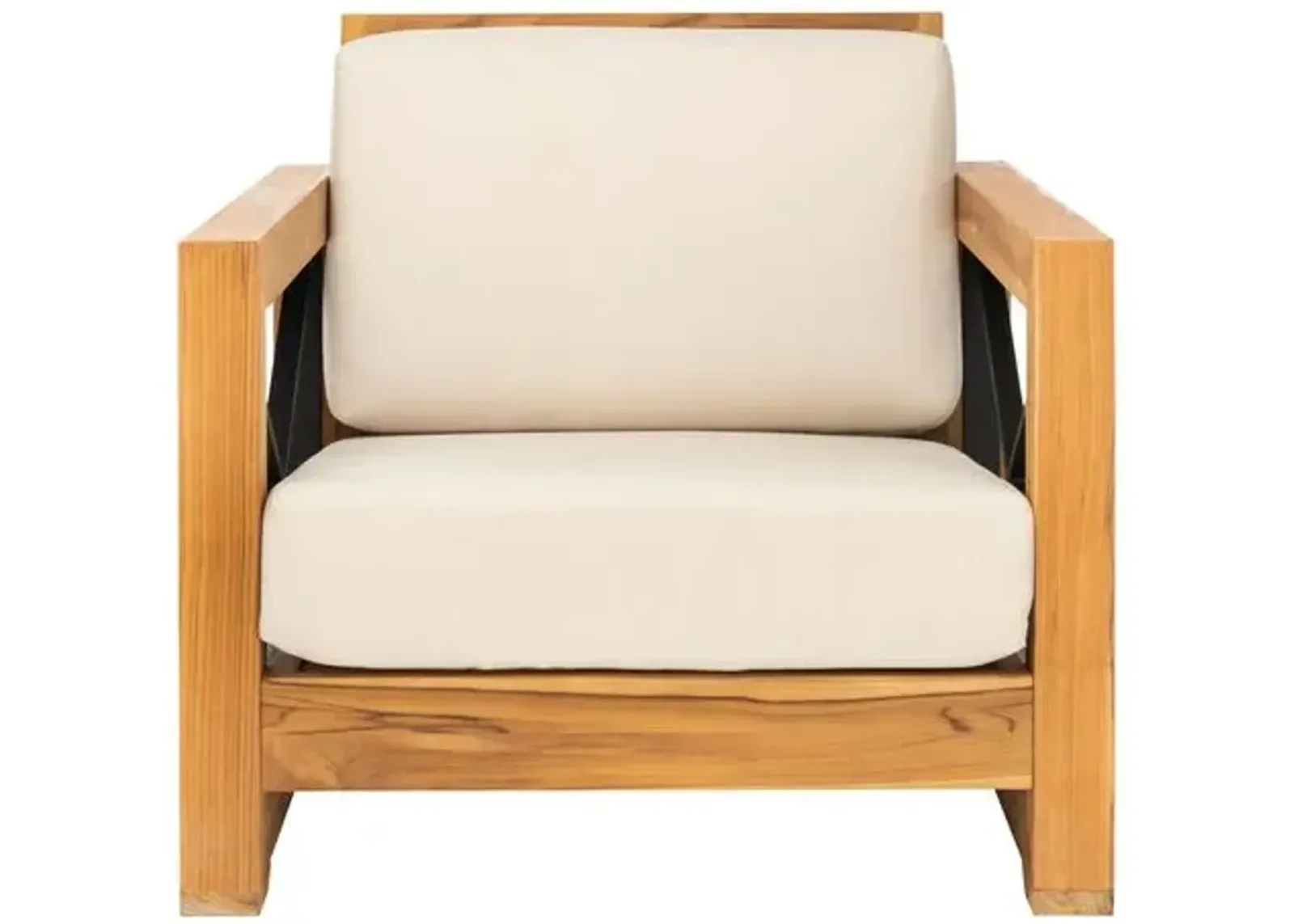 Wynston Teak Patio Chair - Natural/Beige