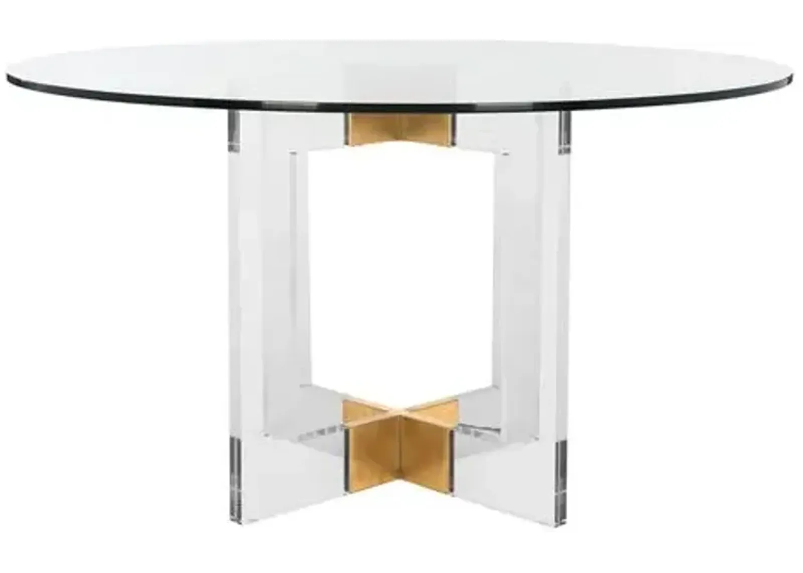 Lenlie Acrylic Rd Dining Table