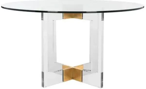 Lenlie Acrylic Round Dining Table