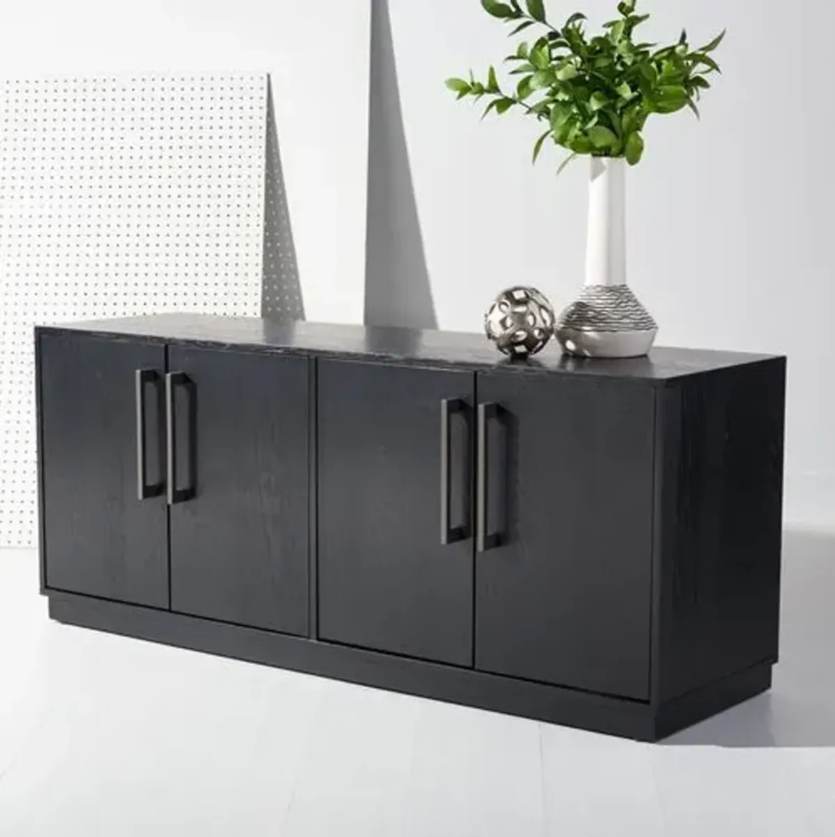 Yarden 4-Door Media Stand - Black