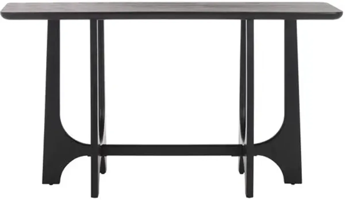 Zinnia Wood Console Table - Black