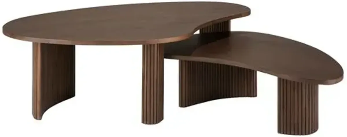 Boomerang Coffee Table - Teak Brown - Ethnicraft