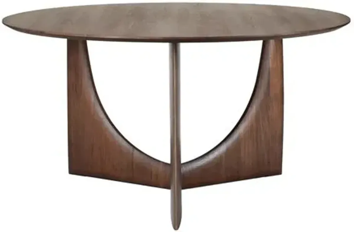 Geometric Dining Table - Teak Brown - Ethnicraft