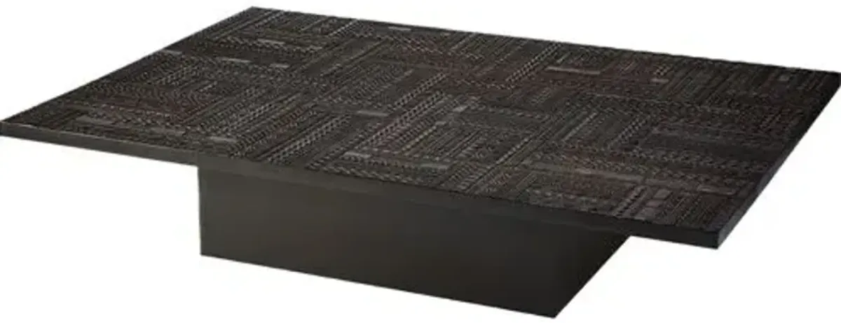 Tabwa Teak Coffee Table - Black - Ethnicraft