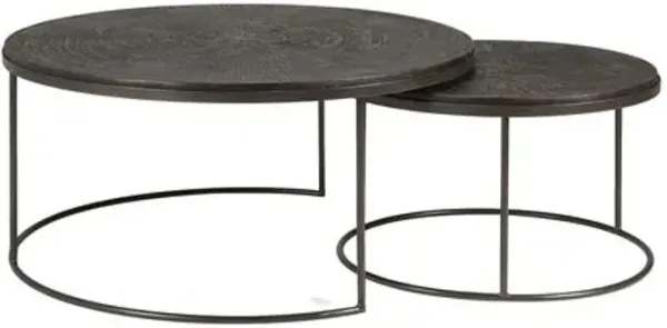 Set of 2 Nesting Coffee Tables - Umber - Ethnicraft - Brown
