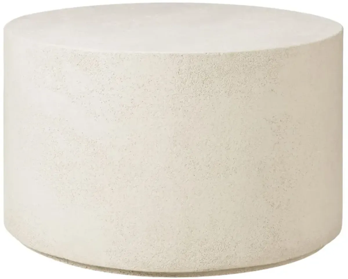 Elements Cylinder Coffee Table, Off White